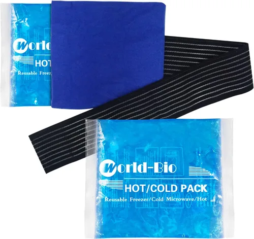 Vista 8 de Paquetes de hielo flexibles y suaves para lesiones – Paquete frío reutilizable para congelador, terapia de compresa fría y caliente, almohadilla