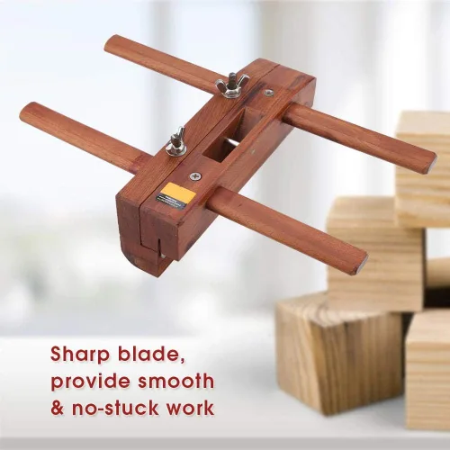 Vista 3 de HEEPDD Plano de mano de doble manija, kit de avión de mano de palisandro para carpintería, instrumento musical para muebles, herramienta de mano