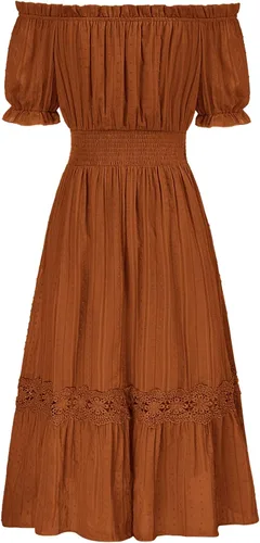 Vista 2 de Scarlet Darkness Vestido renacentista para mujer, vestido largo de verano, bohemio, fluido