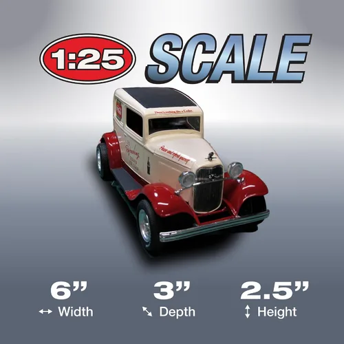 Vista 4 de MPC 1932 Ford Sedan Delivery Coca Cola - Kit de modelo de coche de plástico a escala 1:25, negro