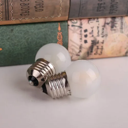 Vista 7 de Bombillas LED G40 E26, 1.5 W de bajo vatio, 2700 K blanco cálido, luz Escarchado