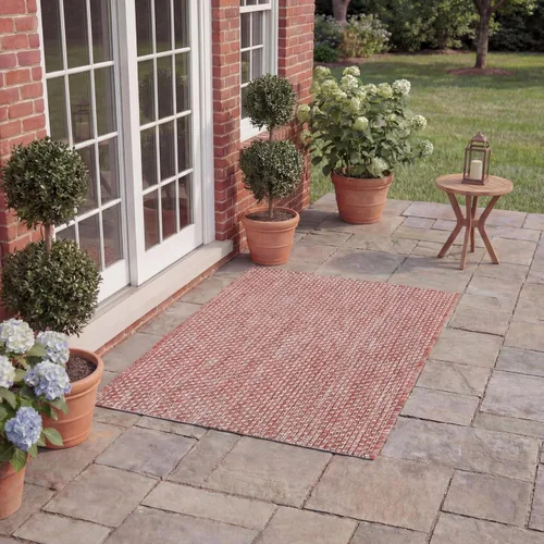 Vista 98 de SAFAVIEH Alfombra Lavable para Exteriores Colección Courtyard - 2'3" x 5', Azul Aqua y Gris, No Desprende Pelusa y Fácil Limpieza, Ideal para Patio