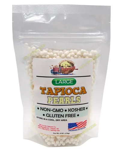 Vista 9 de Tapioca grande perlada • 100% tapioca • 100% natural • Haz tu propio pudín de tapioca/té de burbujas Boba • Vegano Kosher Sourced • Sin azúcar • Sin
