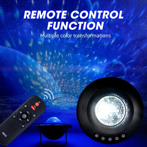 Vista 10 de LooEooDoo Proyector de estrellas, lámpara de proyección estrellada de la galaxia, altavoz Bluetooth con iluminación Aurora con temporizador
