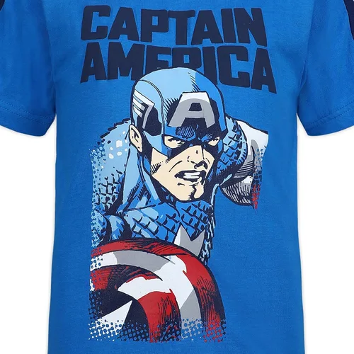 Vista 3 de Marvel Little Avengers - Juego de camiseta de manga corta para niño (4 unidades)