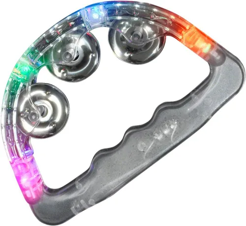 Vista 4 de FlashingBlinkyLights Panderetas iluminadas a granel para bodas y fiestas (caja de 96)