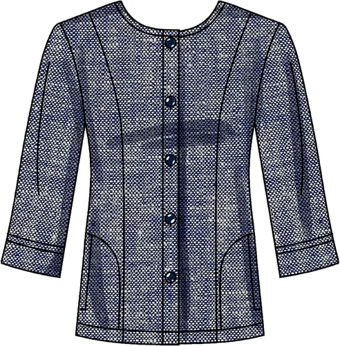 Vista 7 de Kit de patrón de costura para mujer, camiseta de punto y pantalones sin botones, código 9269