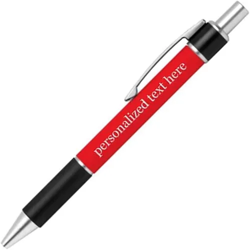 Vista 15 de Bolígrafo personalizado – Nombre o mensaje personalizado – Colores o impresiones – Regalo de papelería, suministros para la escuela de negocios