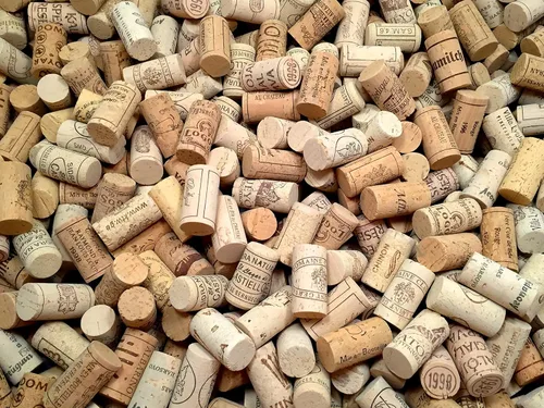 Vista 3 de Corchos de vino, grado Premio, auténticos, totalmente naturales, impresos de alta calidad, corcho de grado artesanal, sin circular, uniforme