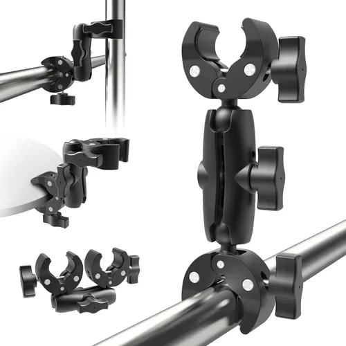 Vista 8 de Taisioner Soporte de abrazadera para cámara de 3.6 pulgadas, brazo de enchufe de cabeza de bola de 360°, brazo mágico de 1/4 pulgadas para Canon