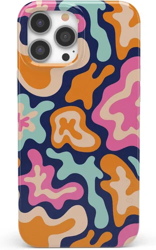 Vista 31 de Casely iPhone 14 Pro Case All Boo'd Up Purple Ghost Compatible with MagSafe Classic Ultra Thin Design