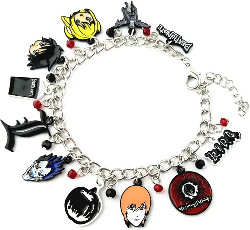 Vista 4 de FJKMYOYO DianViVi - Pulsera de anime de dibujos animados de horror y no la muerte, regalo para niña y mujer, Zinc, 0