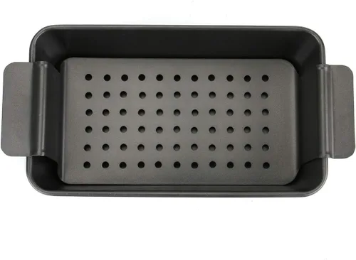 Vista 4 de Tosnail Juego de 4 moldes antiadherentes para pastel de carne con drenaje
