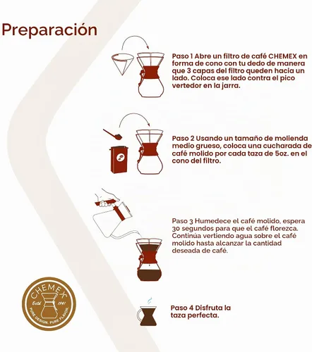 Vista 5 de Chemex Cafetera de vidrio para verter - Serie clásica - 10 tazas - Embalaje exclusivo
