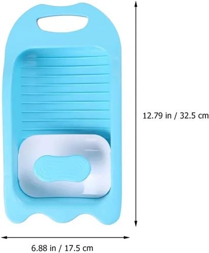 Vista 2 de DOITOOL Lavabo para lavar a mano ropa, mini tabla de lavado a mano Tabla de lavado de plástico antideslizante Lavabo de limpieza