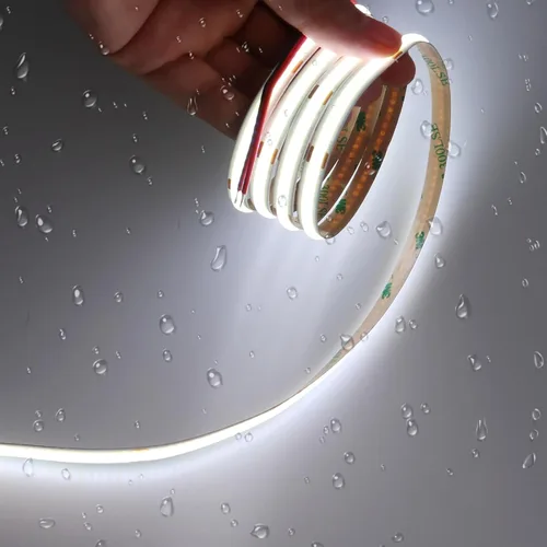 Vista 18 de JOYLIT 24V COB LED Tira de luces 6M 2700K IP65 impermeable CRI 90 sin punto Dimmable, 320 LEDs/M, Warm White, 2 PIN 8MM, 5CM Cuttable