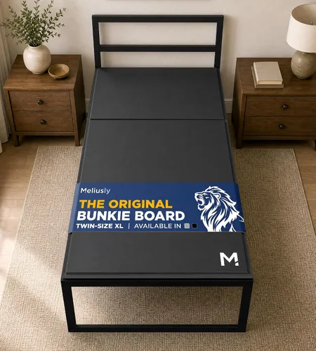 Vista 16 de Original Bunkie Board Twin - Paquete de 2 (38 x 75), soporte para debajo de Tabla de soporte de cama antideslizante y transpirable para marco