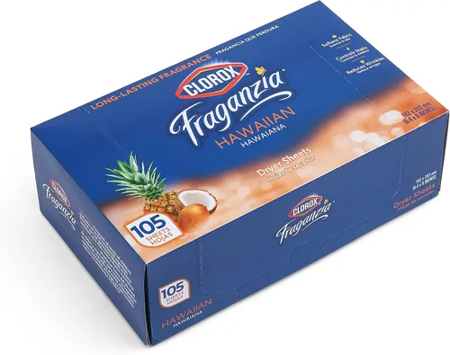 Vista 6 de Clorox Fraganzia - Hojas para secadora, aroma Hawaiian Escape, 105