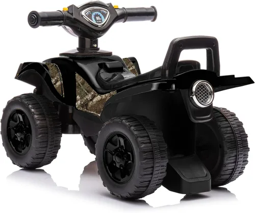 Vista 7 de [Usado] Best Ride On Cars Quad Push Car, ligero pie a piso para niños pequeños Negro