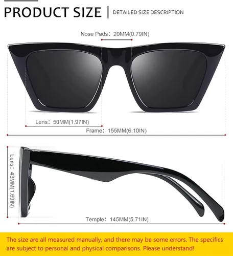 Vista 2 de Flat Top Gafas de sol para hombres mujeres Retro Designer Square Succinct Style gafas de sol lente transparente UV400
