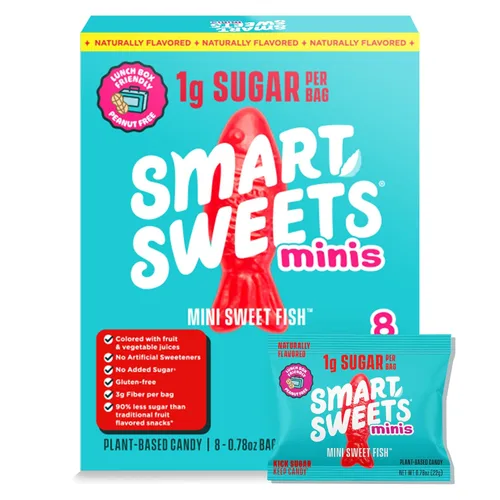Vista 15 de SmartSweets - Paquete variado para adultos, dulces con bajo contenido de azúcar y calorías, idea de regalo de Año Nuevo, paquete de cuidado