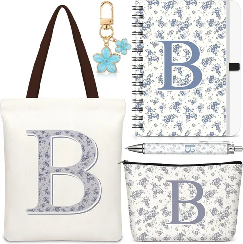 Vista 39 de Talltalk 5 piezas de bolsas de mano con iniciales, regalos para mujer Beige