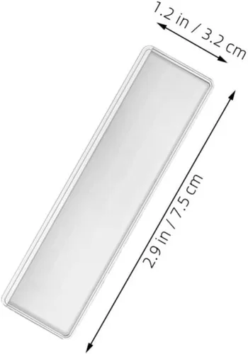 Vista 2 de 100pcs PVC Adhesive Label Holder