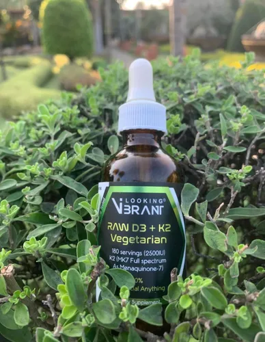 Vista 5 de Vitamina D3 + K2 (MK-7) Gotas líquidas con aceite MCT y aceite de oliva, vegetariano, sin OMG, sin soja, sin gluten, sin alcohol, 1 botella, 2 onzas