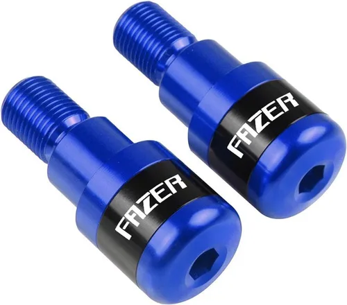 Vista 8 de 7/8" 0.866 in Agarres de manillar de motocicleta extremos de la barra del mango Tapón de extremo para Yamaha FZ-1 FZ-6 FZ1 FZ6 FZS1000 FAZER Negro