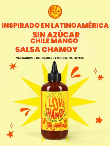 Vista 6 de I Love Chamoy - Salsa de chamoy sin azúcar, mango con chile, 10 onzas 1 unidad