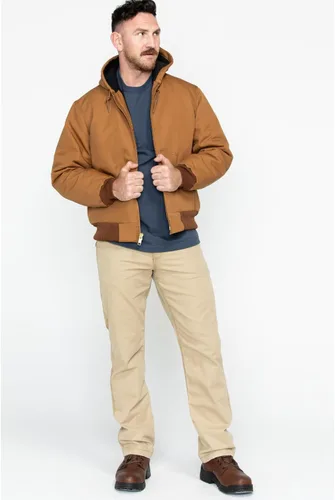 Vista 6 de Carhartt Men's Loose Fit Firm Duck Insulated Flannel-Lined Active Jacket