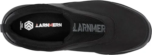 Vista 5 de LARNMERN Zapatos de trabajo antideslizantes para hombres, zapatos de cocina, chef, antideslizantes, impermeables, para servicio de alimentos