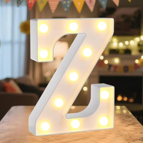 Vista 32 de Letrero LED de Marquee con Letras Iluminadas - Letras Iluminadas del Alfabeto para Cumpleaños, Graduación, Decoración de Pared y Mesa en Bares