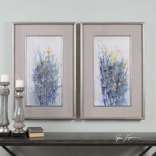 Vista 2 de Uttermost 41558 Flores índigo S/2