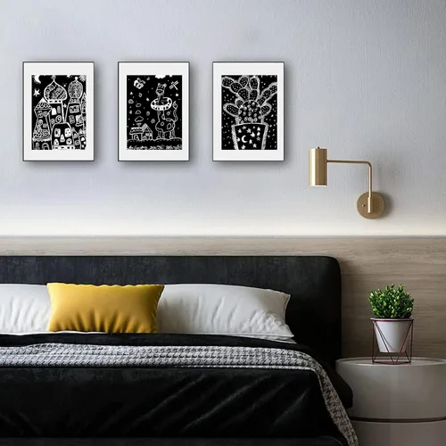 Vista 7 de ZOCONE Juego de arte de papel para rascar, 30 hojas de 8 x 11 pulgadas, papel para rascar grande con lápices y plantillas de madera, papel de arte