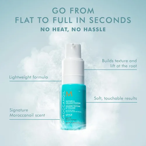 Vista 4 de Moroccanoil Textura y volumen en polvo, 0.28 onzas líquidas