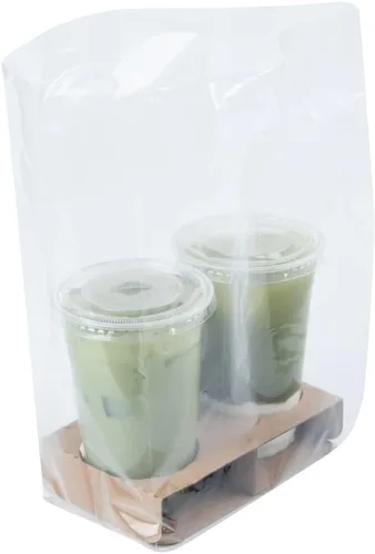 Vista 8 de Restaurantware - Bolsa de plástico transparente para llevar, paquete de 100
