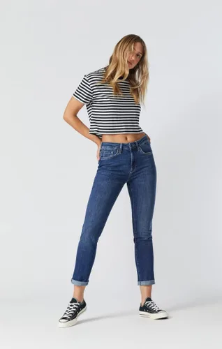 Vista 2 de Mavi Jeans ajustados estilo boyfriend de talle alto Kathleen para mujer