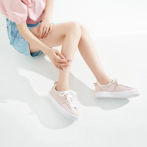 Vista 7 de Obtaom Zapatos deportivos de lona para mujer, con cordones, cómodos, zapatos de patinaje para mujer, zapatos casuales de tenis planos