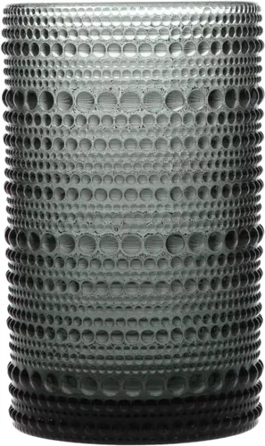 Vista 11 de Fortessa Jupiter - Vaso de vidrio con cuentas y diseño de clavos, 10 onzas, doble estilo antiguo (juego de 6), ámbar