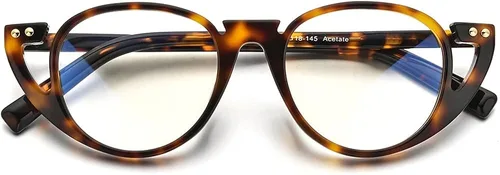 Vista 4 de HEPIDEM Marco de gafas de acetato para hombre, nuevo marco de gafas óptico retro redondo vintage
