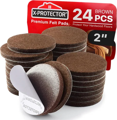 Vista 14 de X-PROTECTOR Almohadillas de Fieltro para Muebles - 32 PCS de 1 1/2" Protectores de Piso para Patas de Sillas y Muebles - ¡Protege Tus Pisos