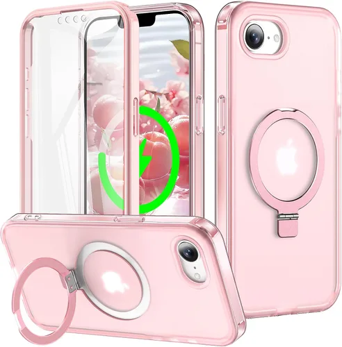 Vista 46 de Funda de cuerpo completo a prueba de golpes para iPhone 13 Pro con soporte magnético invisible [compatible con MagSafe] protector de pantalla