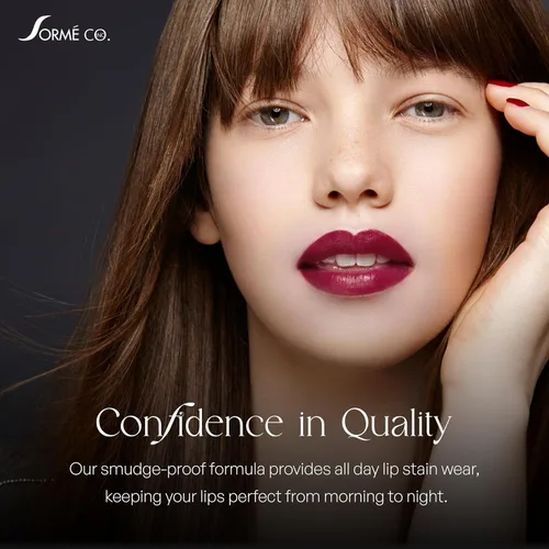 Vista 5 de Sormé Treatment Cosmetics Mancha de labios a prueba de besos, Expuesta, 0.084 oz.