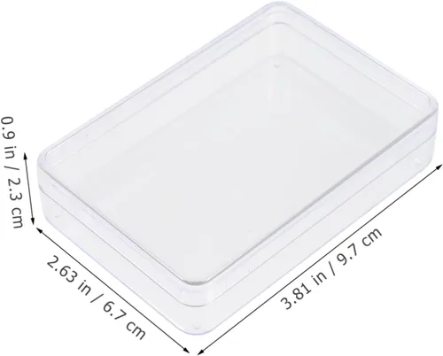 Vista 8 de 12 cajas de póquer caja de plástico organizador de tarjetas de póquer de plástico caja organizadora transparente titulares de tarjetas de juego