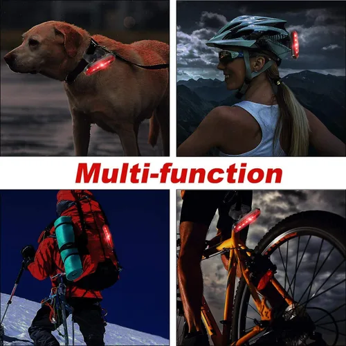 Vista 6 de Paquete de 2 luces de bicicleta delanteras y traseras, luces de bicicleta recargables USB-C delanteras y traseras para conducción nocturna, juego