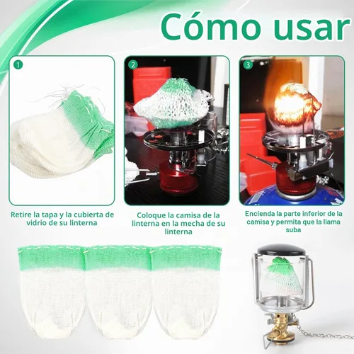 Vista 4 de 40 piezas de lazos de cuerda de propano, faroles de propano para camping