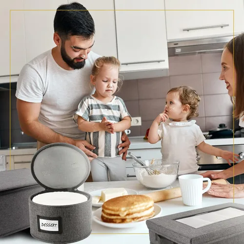 Vista 8 de HOMELUX THEORY 8 piezas de contenedores de almacenamiento de porcelana de carcasa dura, almacenamiento de tazas, copas de vino, utensilios