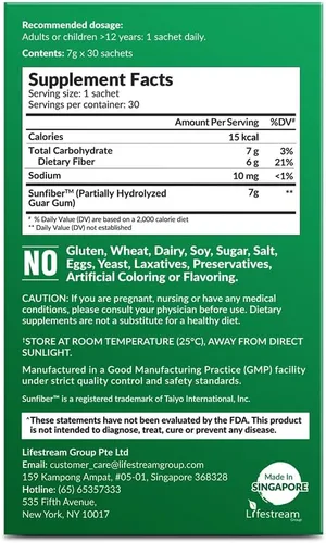 Vista 11 de LABO Nutrition Fibra Orgánica Bioactiva – Sunfiber PHGG Fibra Prebiótica Soluble para la Regularidad Digestiva y Salud Intestinal – Goma de Guar