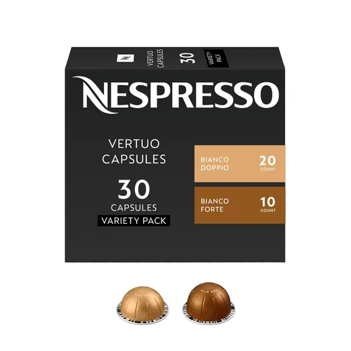 Vista 10 de Nespresso Cápsulas Vertuo, paquete variado, café tostado medio y oscuro, 30 cápsulas de café, prepara 7.8 onzas.